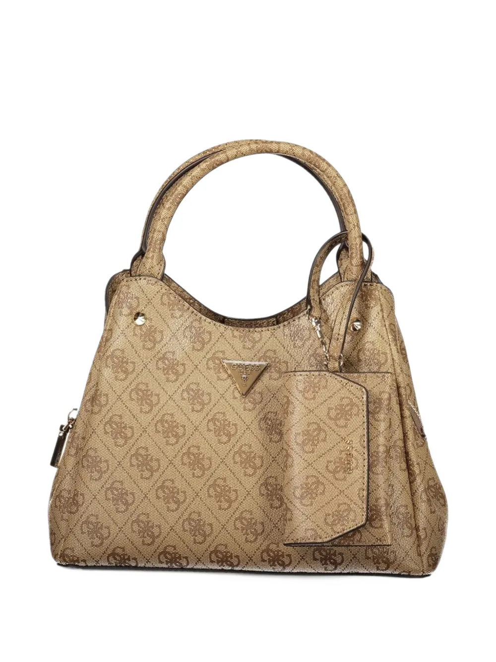 GUESS USA monogram-print logo-plaque tote bag - Toni neutri