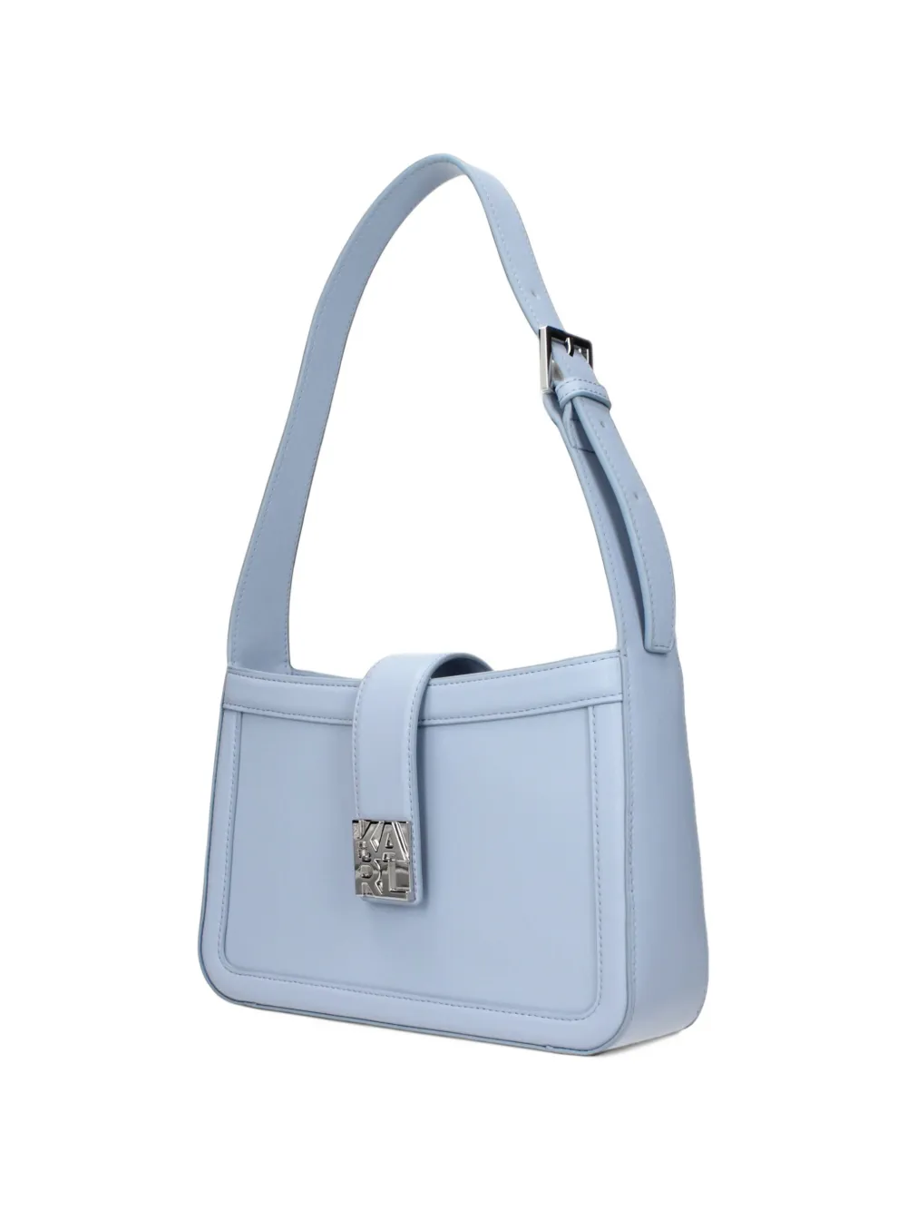 Karl Lagerfeld logo-plaque shoulder bag Blauw