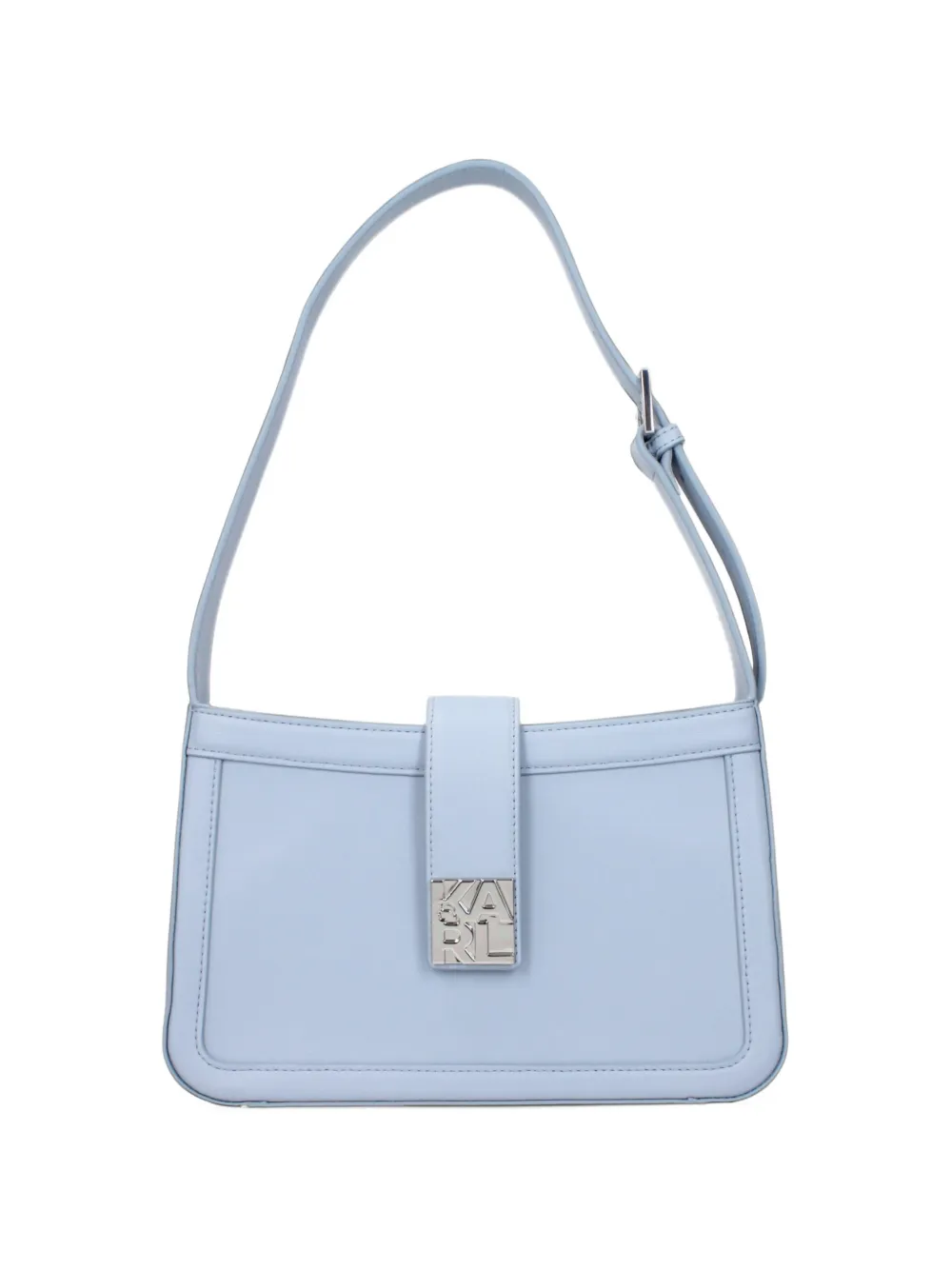 Karl Lagerfeld logo-plaque shoulder bag - Blu