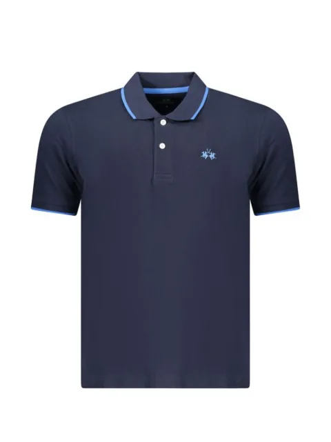 La Martina logo-embroidered tipped polo shirt