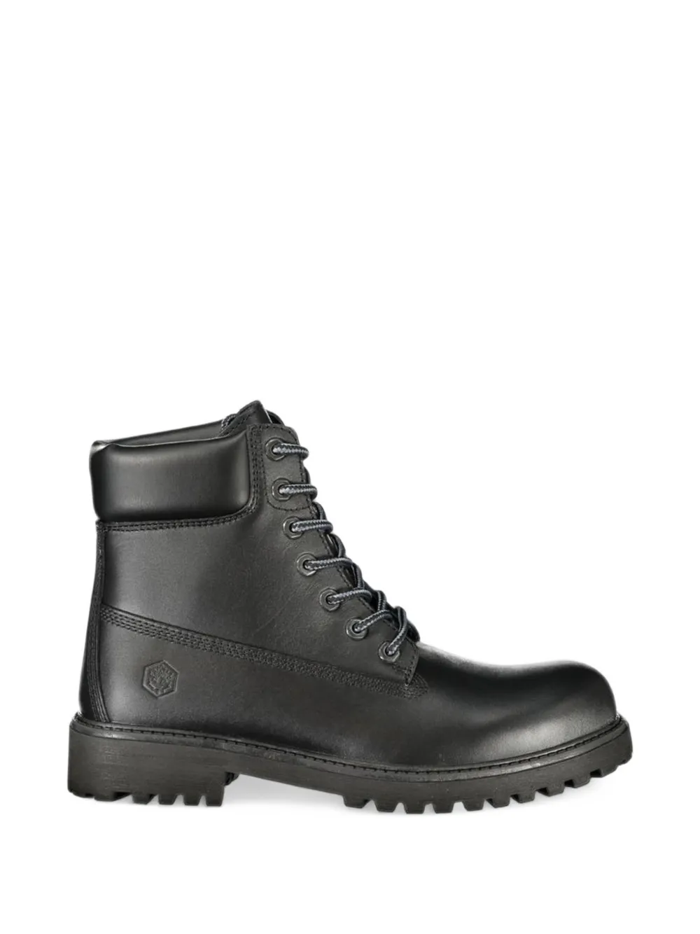 LUMBERJACK lace-up leather boots - Noir