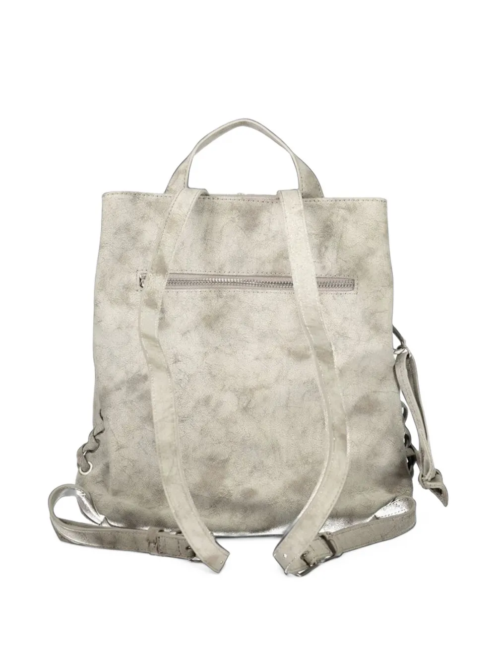 Desigual buckle-detail lace-up backpack Grijs