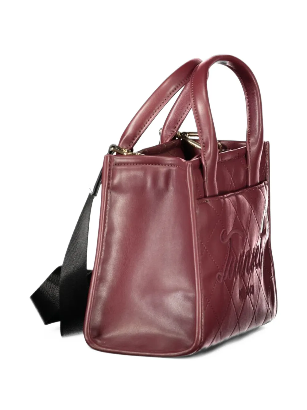 TWINSET quilted logo-embossed tote bag Rood