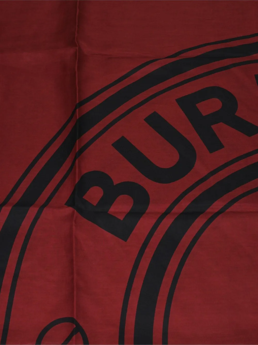 Burberry logo-print cotton scarf Rood