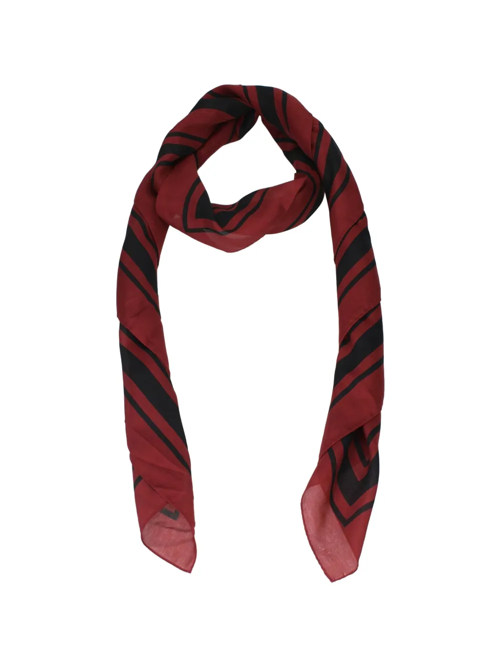Burberry logo-print cotton scarf Rood