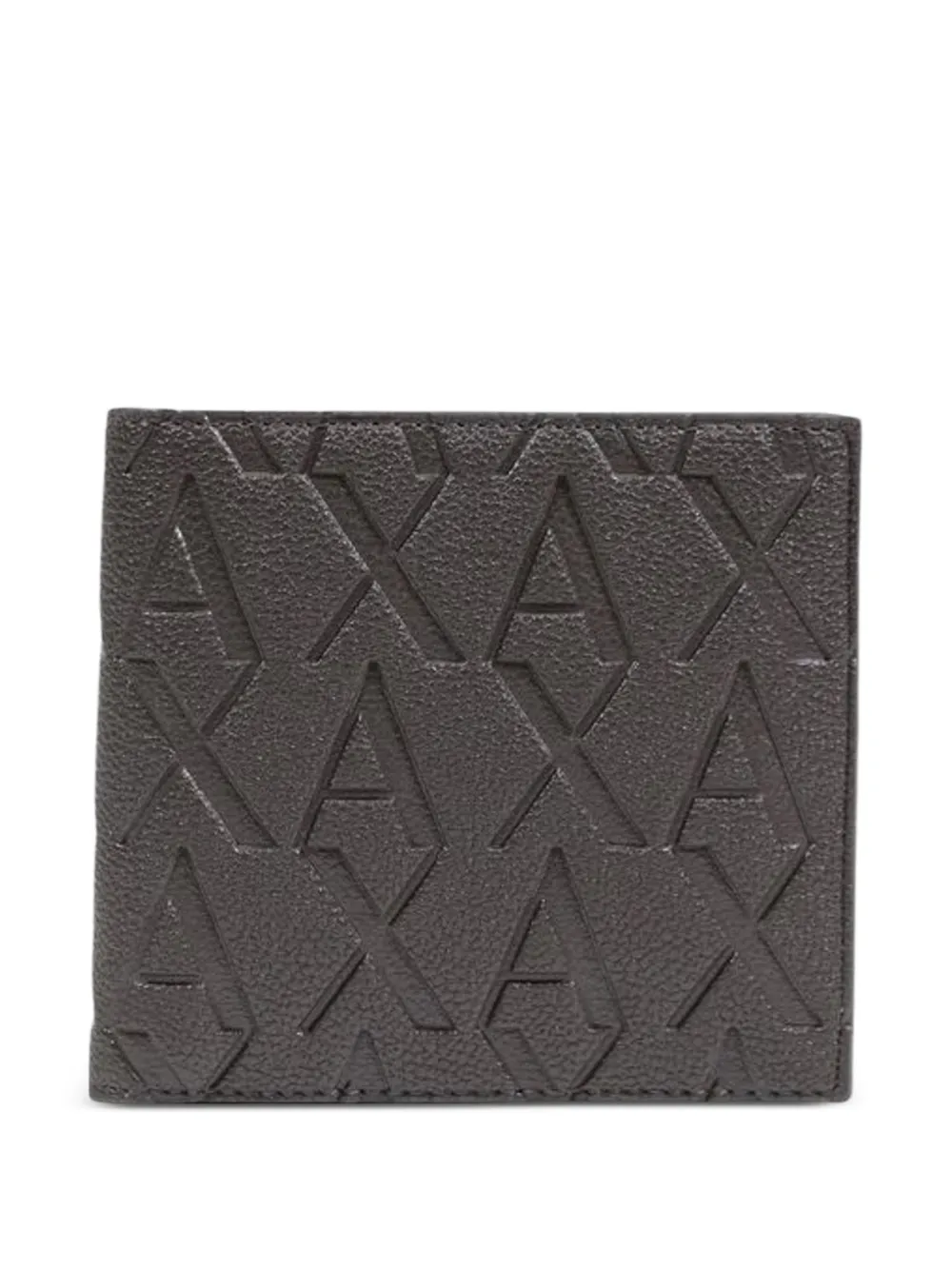 Armani Exchange logo-debossed bifold wallet in Brown