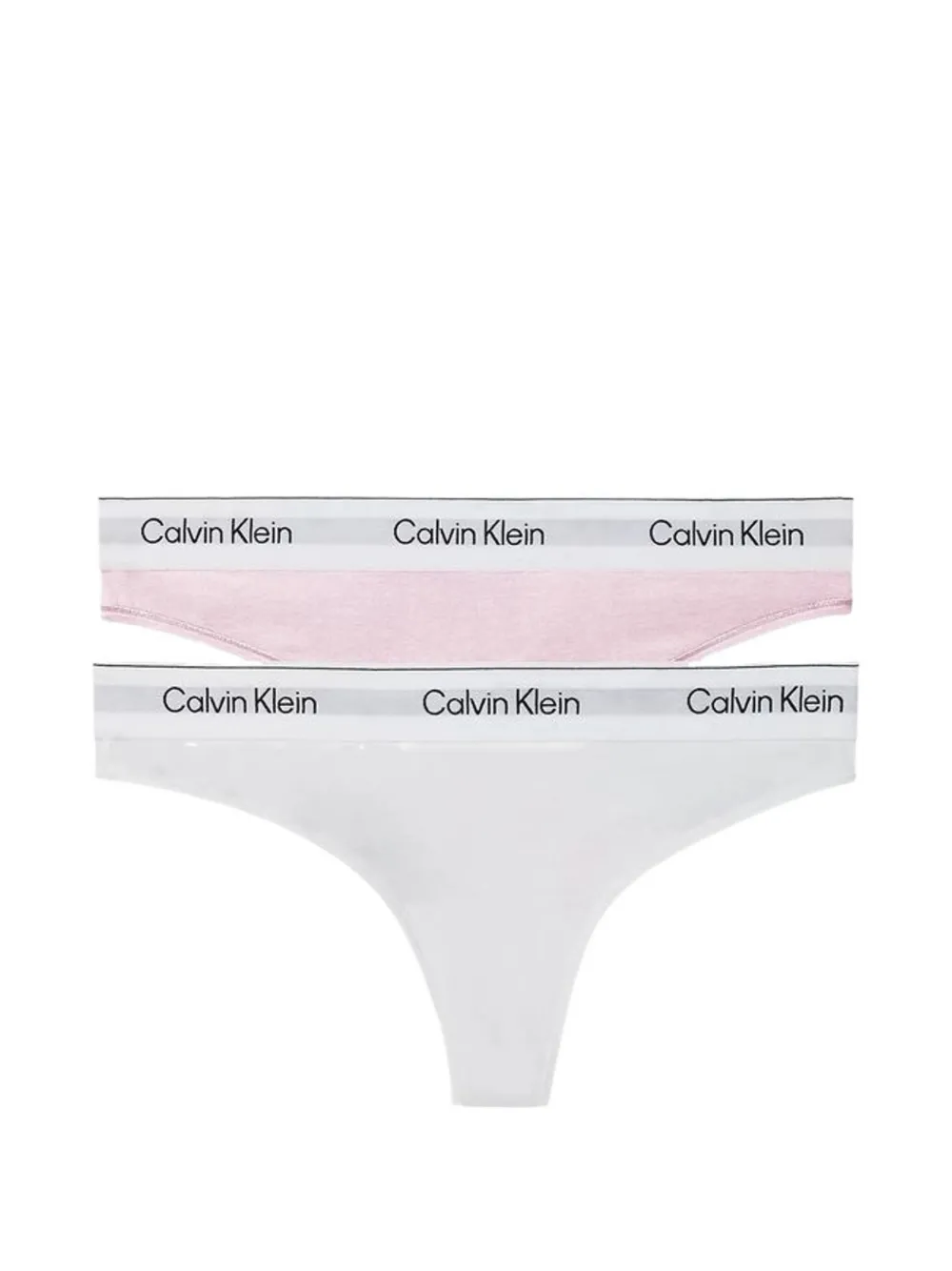 Calvin Klein Underwear logo-waistband thongs (set of two) - Weiß
