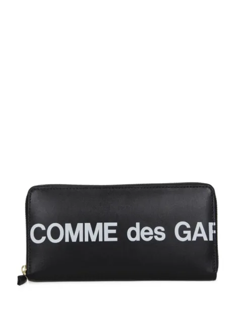 Comme Des Garçons logo-print leather wallet