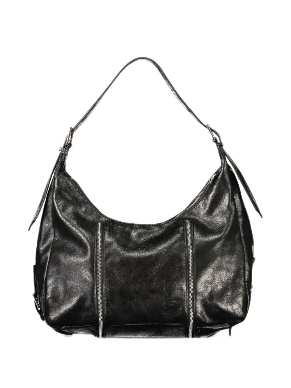 Desigual large graffiti-print zipped tote bag Zwart