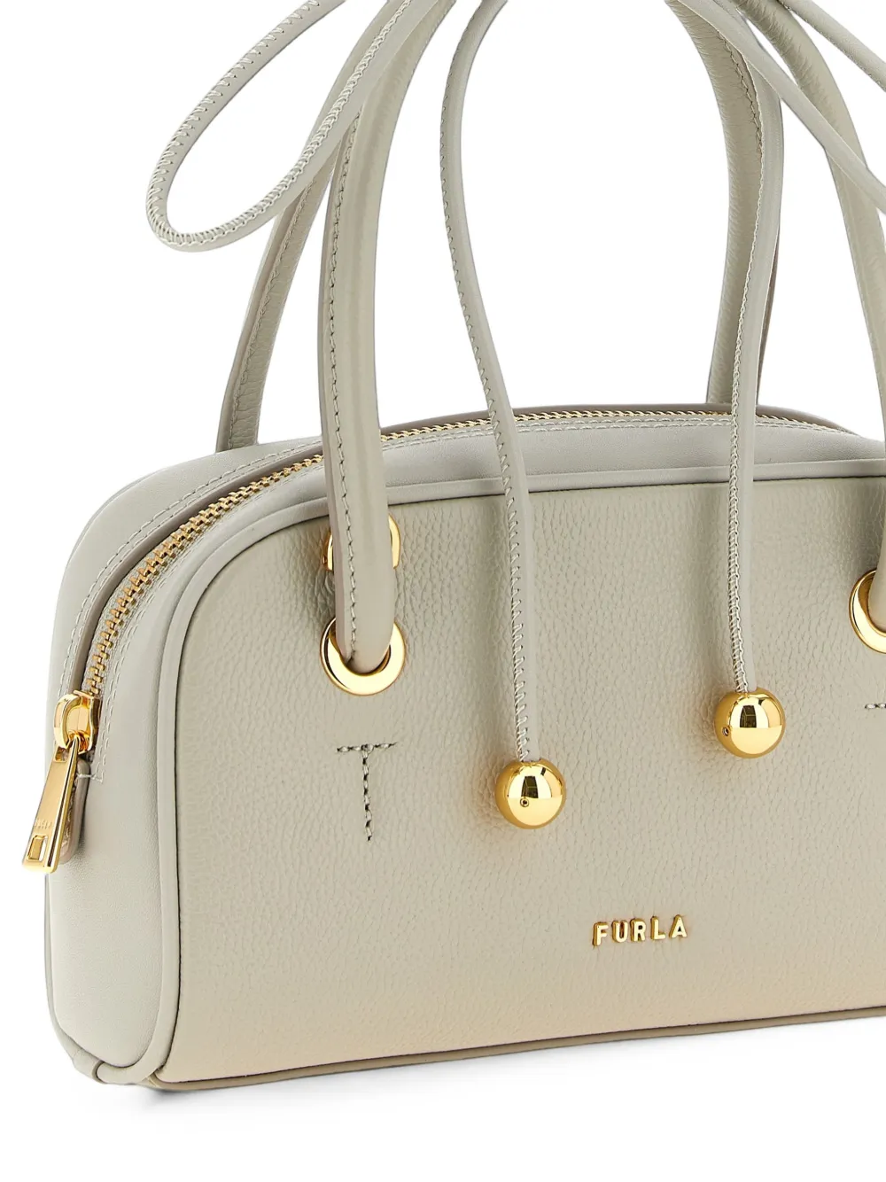 Furla Leren shopper Beige