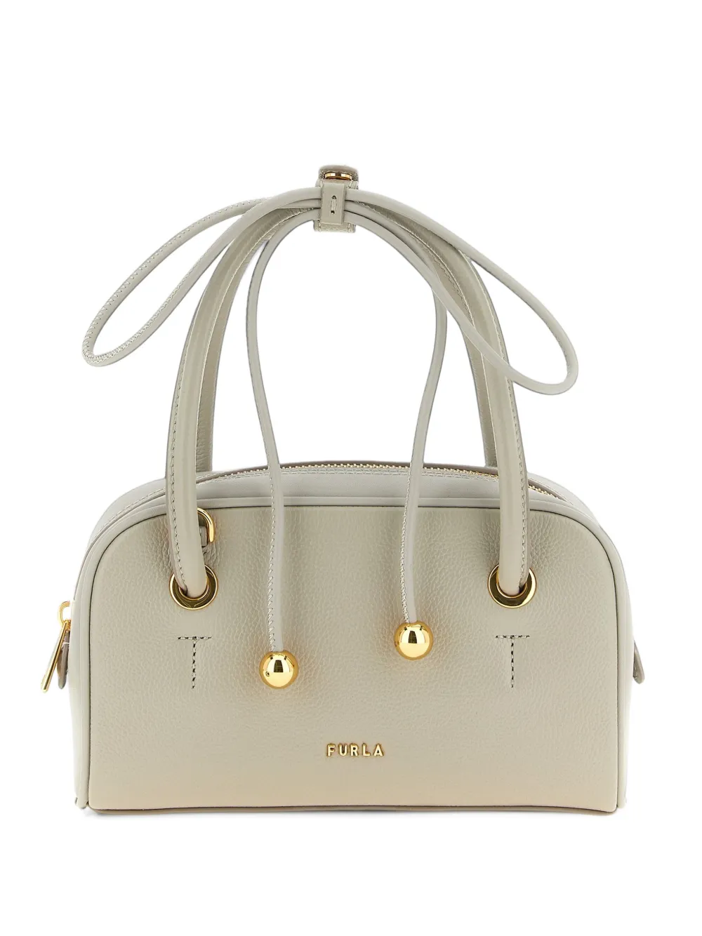 Furla Leren shopper Beige