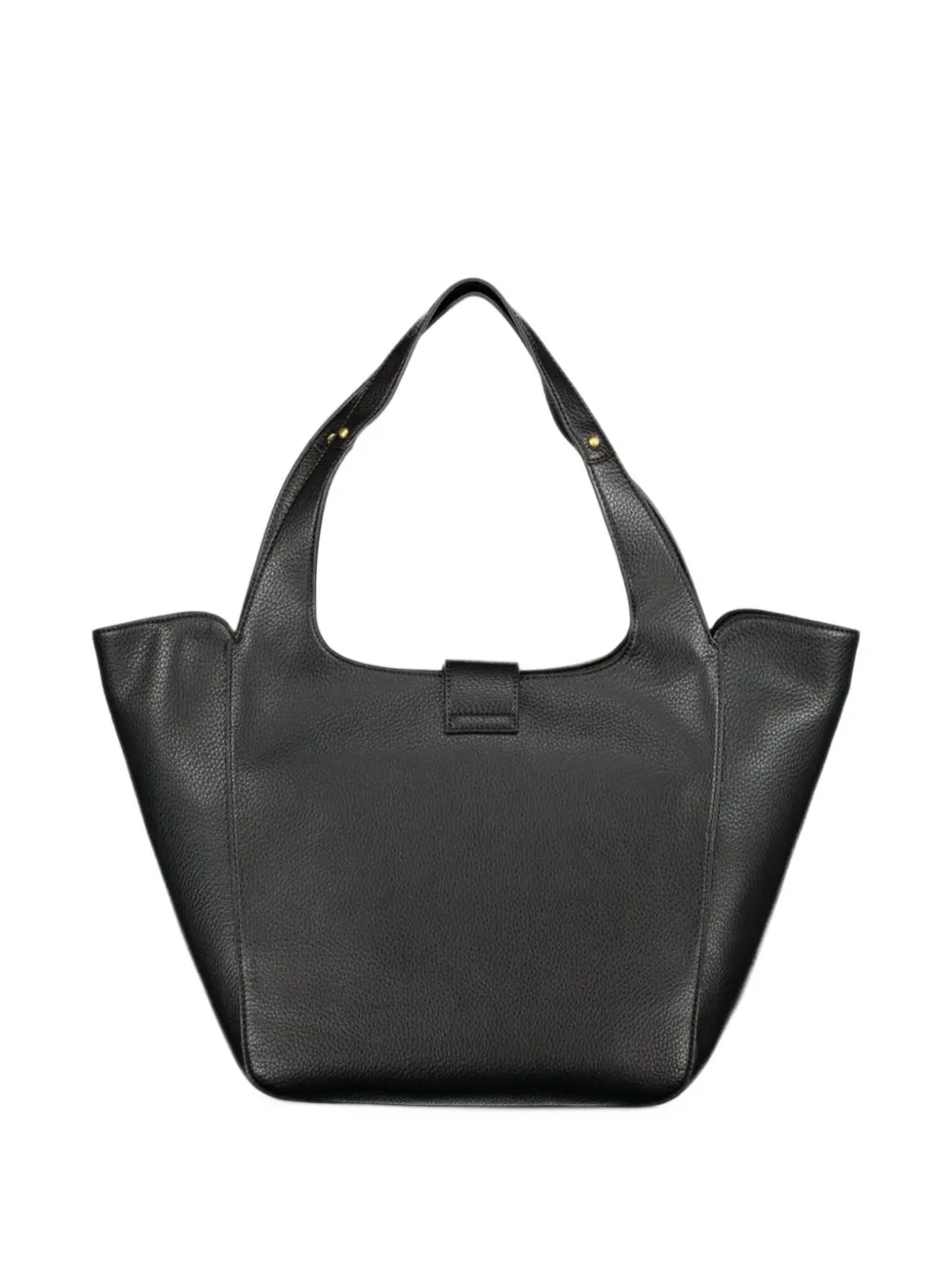 GUESS USA Camden logo-plaque pebbled tote bag Zwart