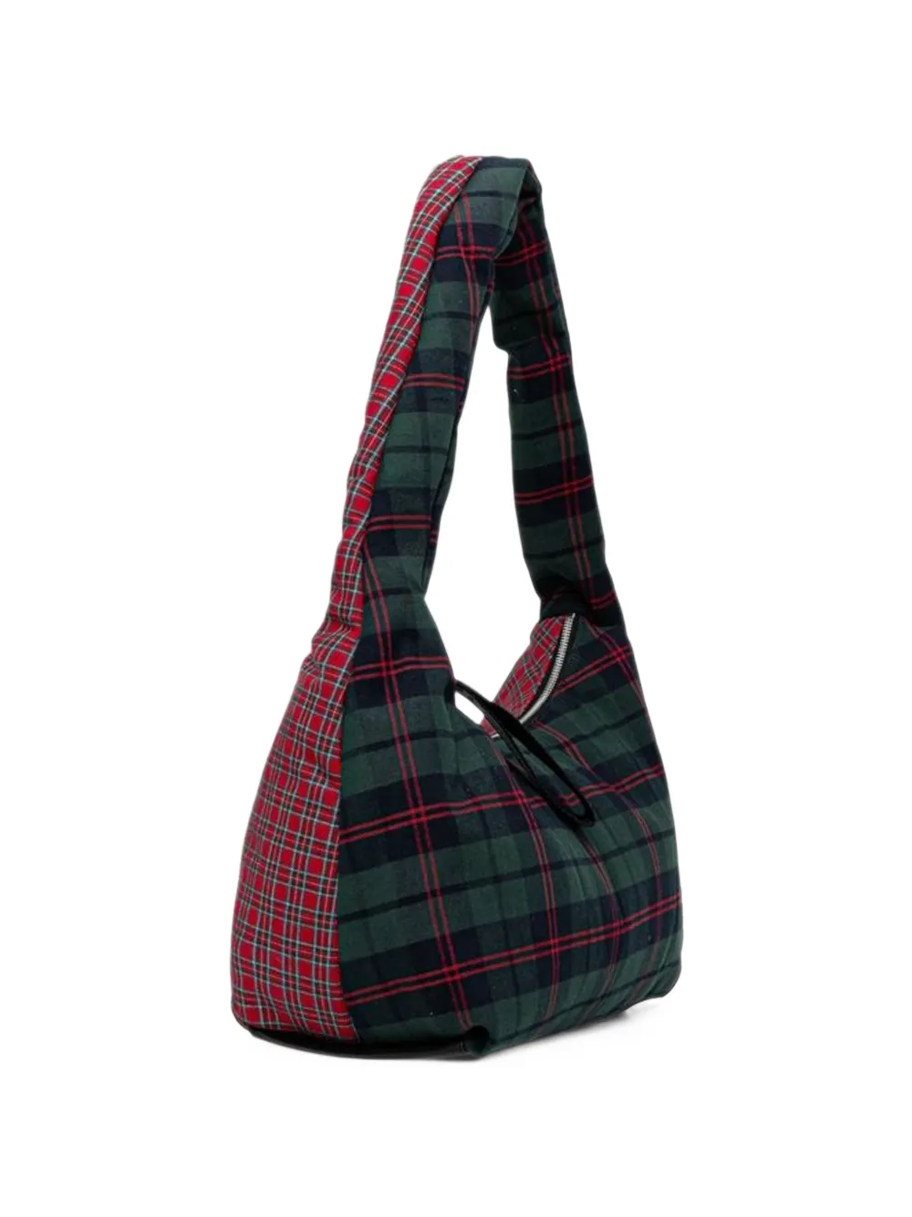 Tommy Jeans check-pattern cotton tote bag Rood
