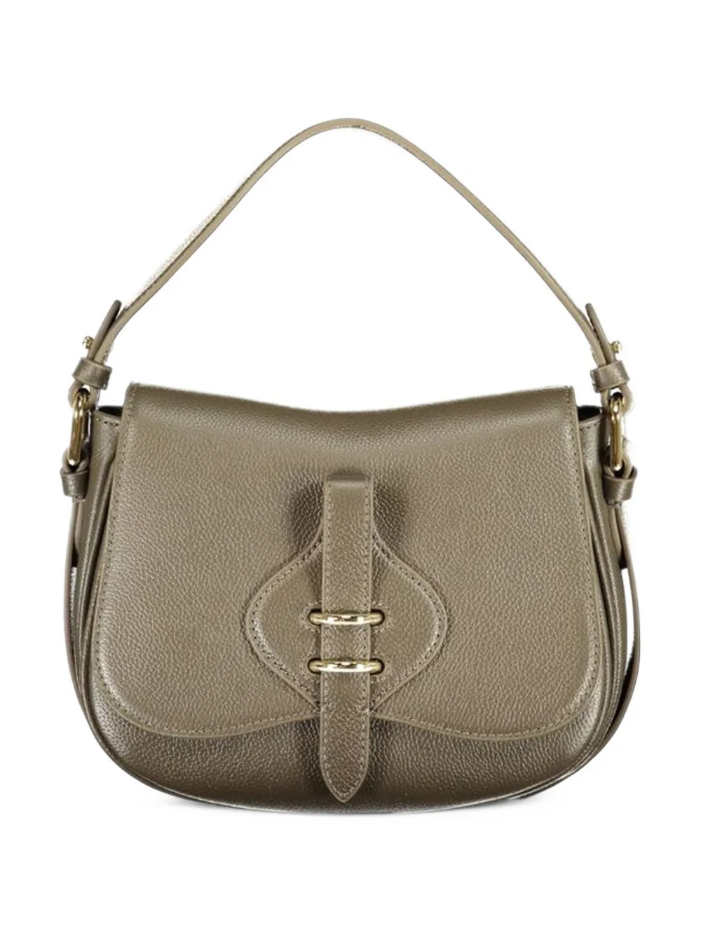Coccinelle small Mavery grainy-leather shoulder bag - Brown