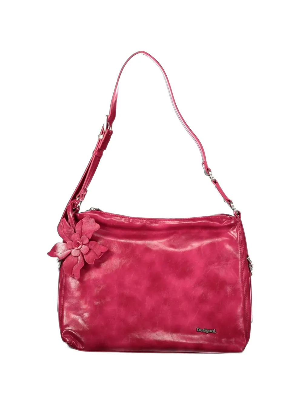 Desigual medium flower-detail tote bag Roze