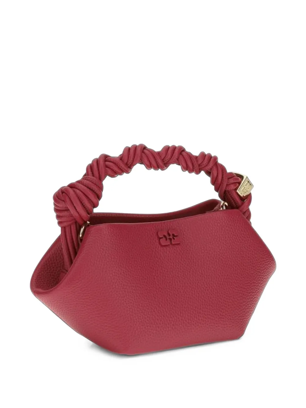 GANNI Mini Bou bag in grained red Rood