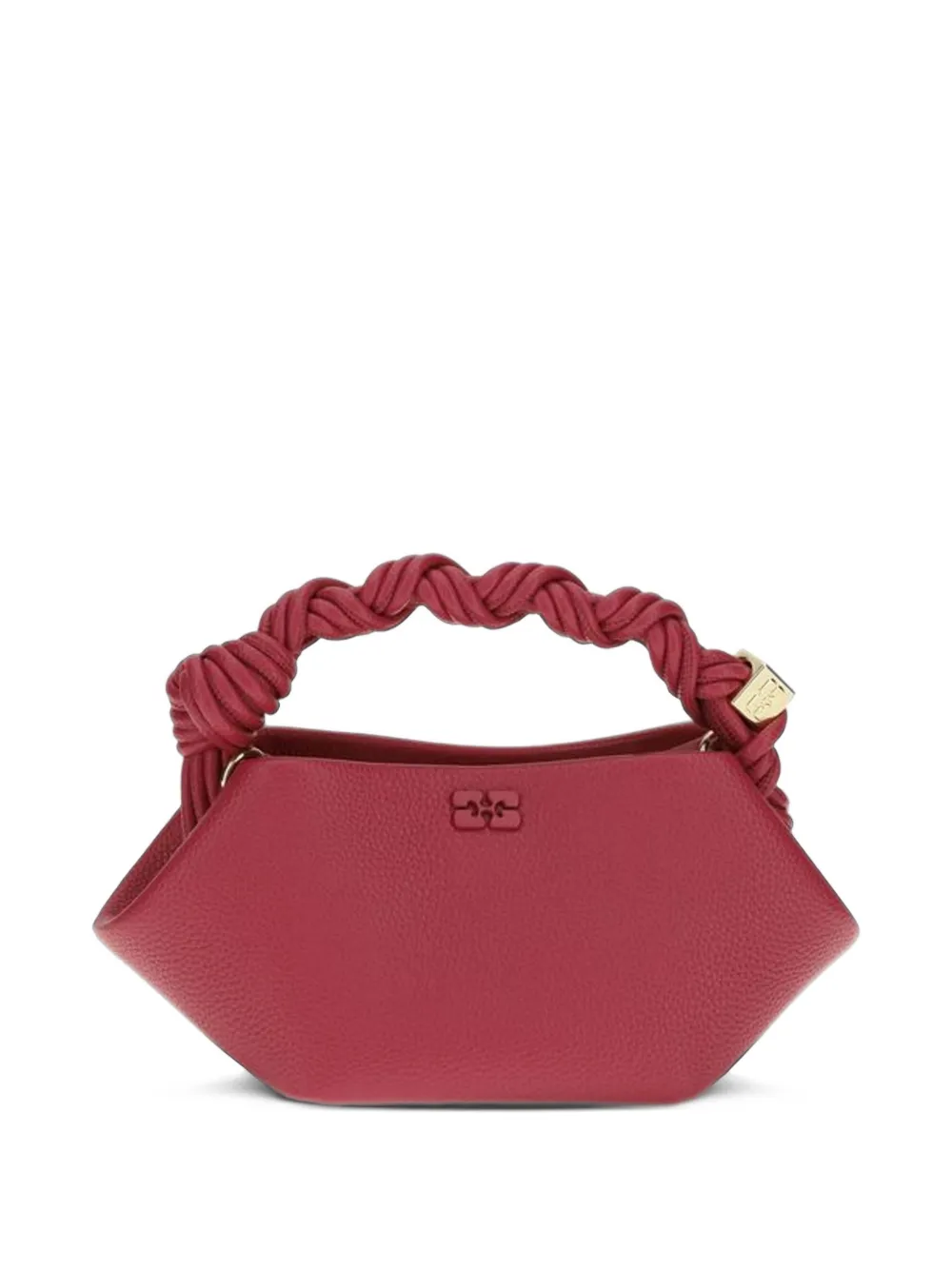 GANNI Mini Bou bag in grained red Rood
