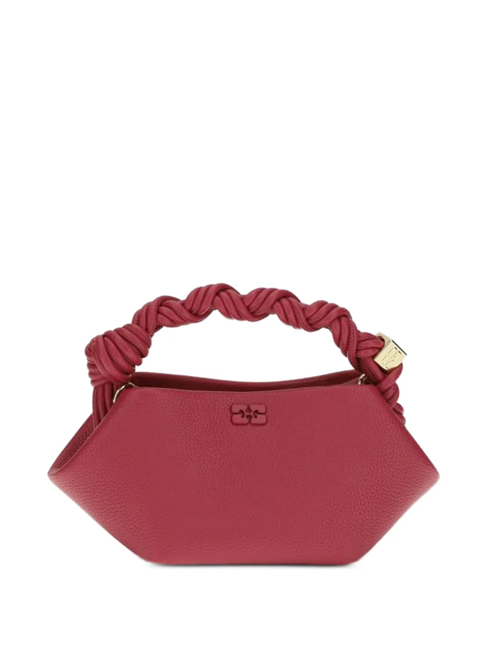 GANNI Mini Bou bag in grained red Rood