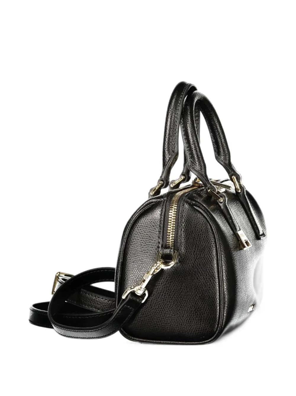 Furla grainy leather tote bag Zwart