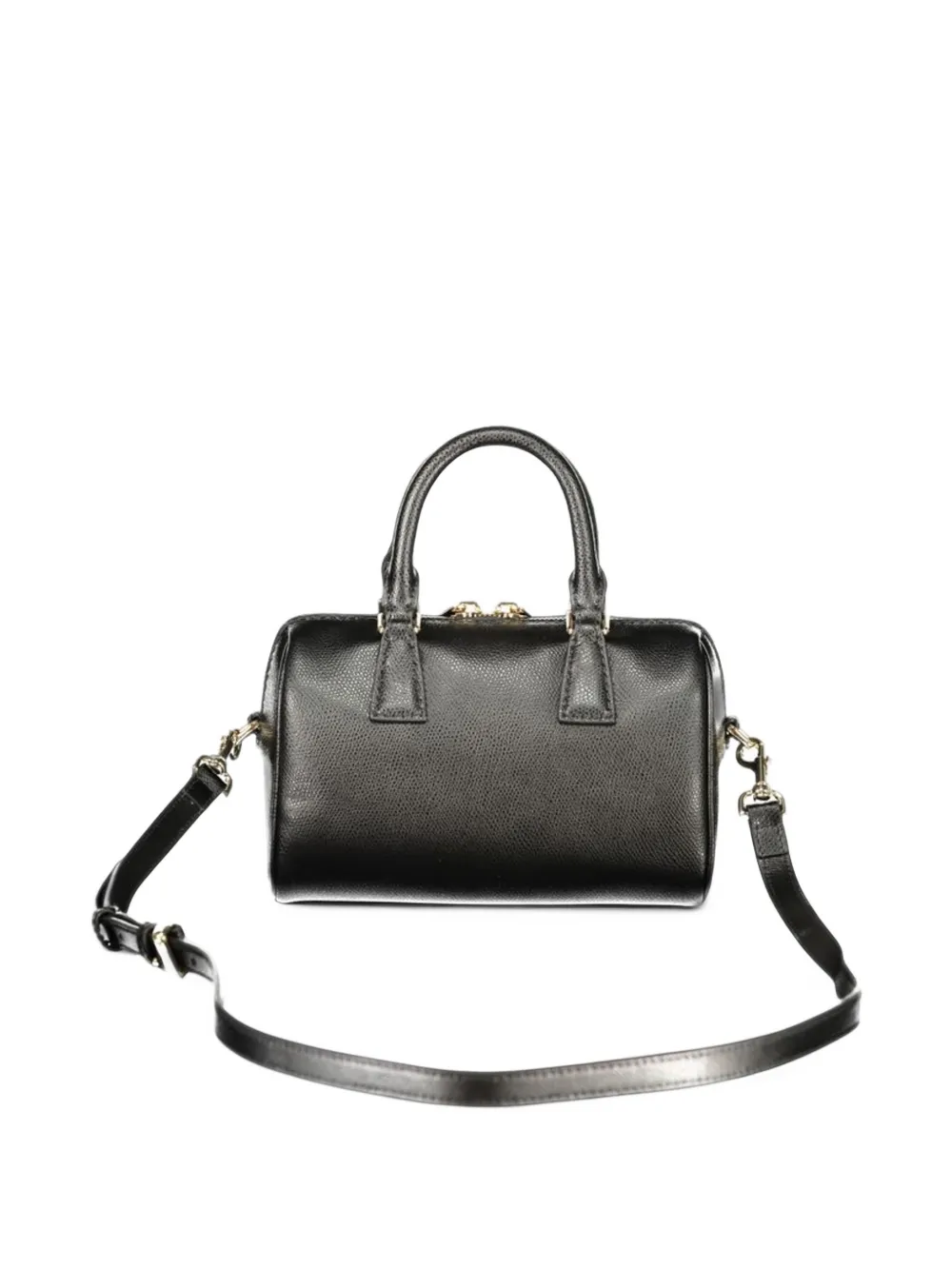 Furla grainy leather tote bag Zwart