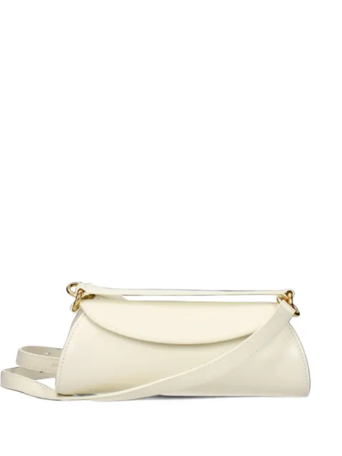 Jil Sander cylindrical leather clutch bag