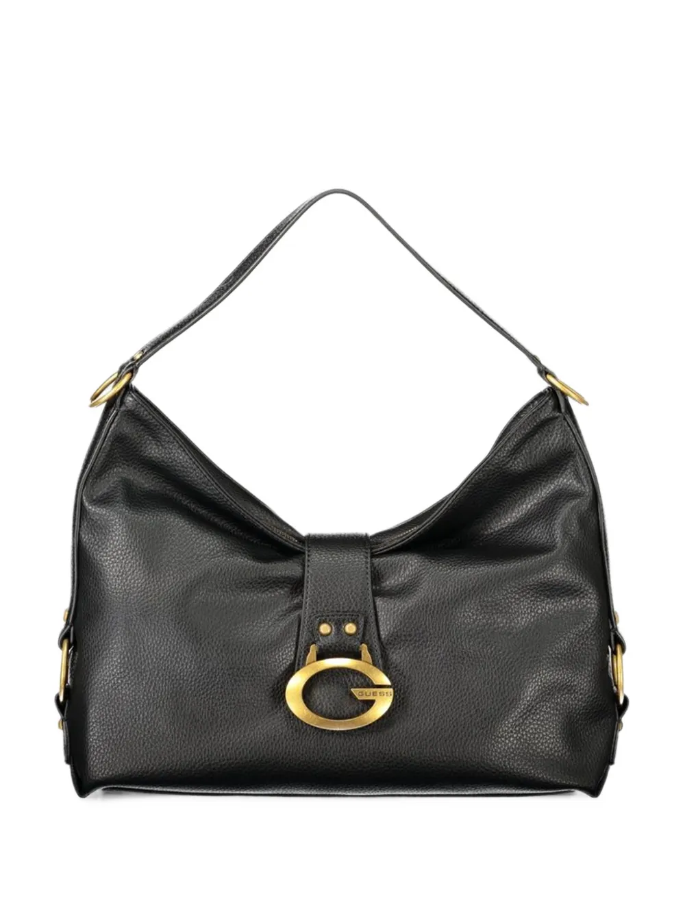GUESS USA Camden logo-plaque pebbled tote bag - Schwarz