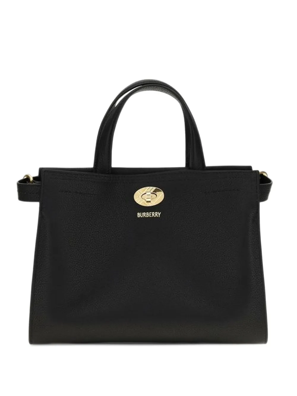 Burberry mini check Cotswolds tote Zwart
