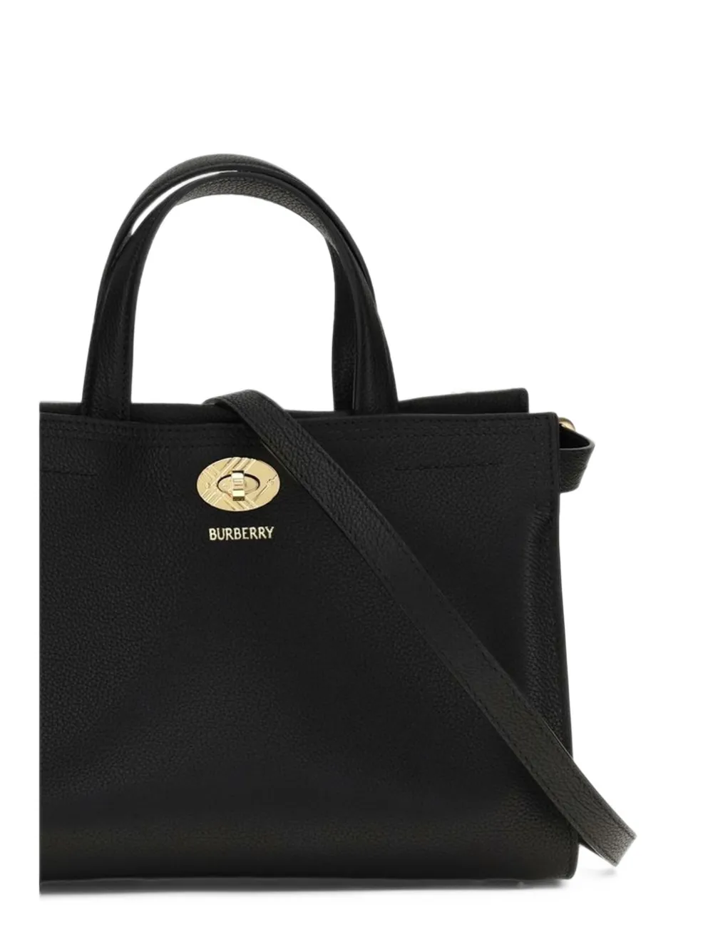 Burberry mini check Cotswolds tote Zwart