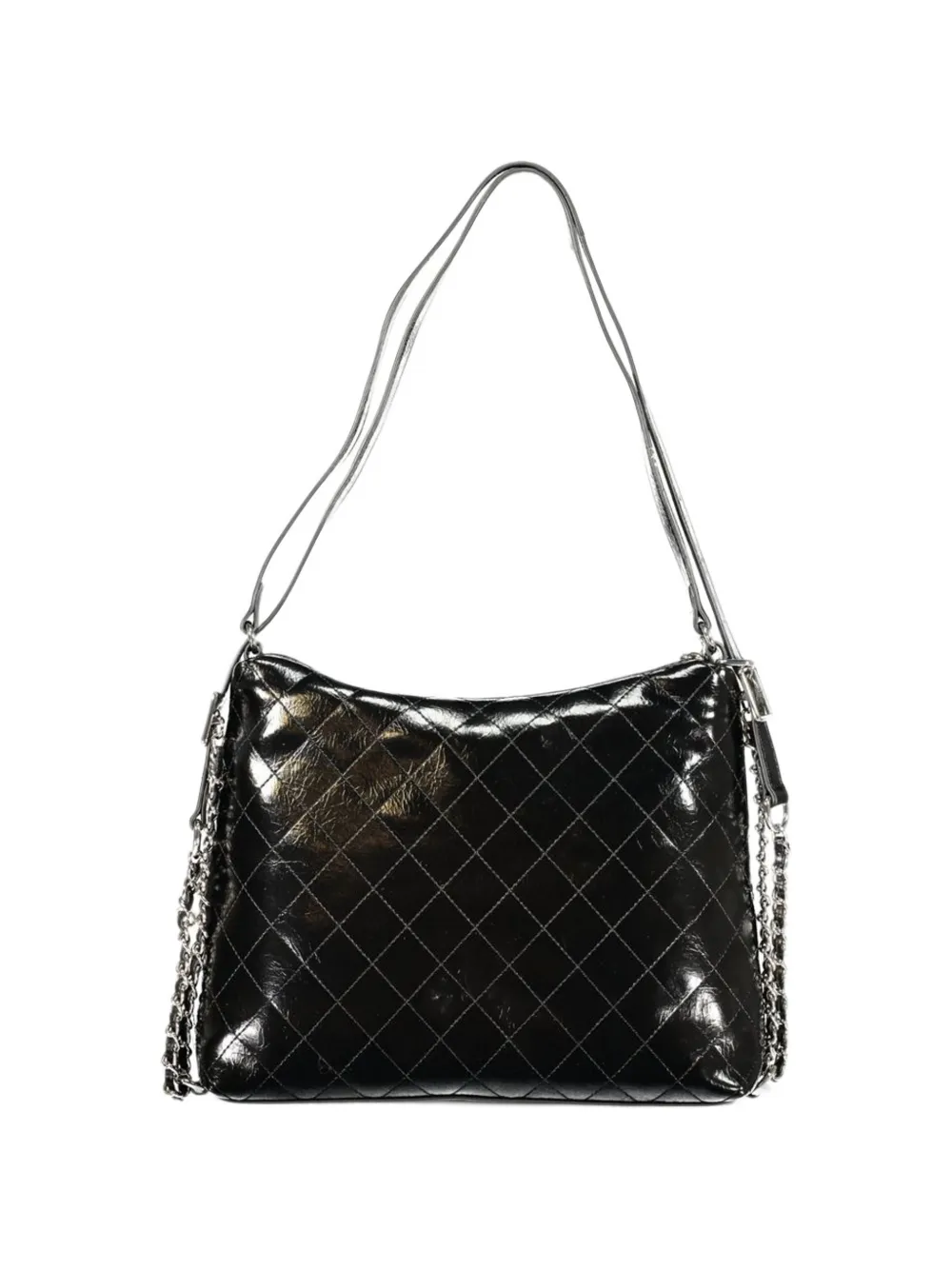 MARIO VALENTINO Wakanda quilted-effect tote bag Zwart