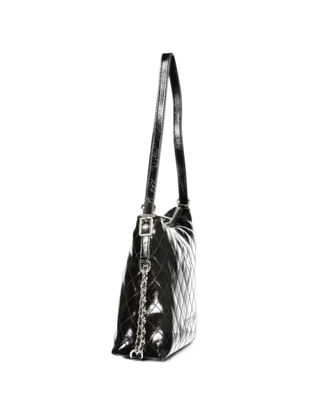 MARIO VALENTINO Wakanda quilted-effect tote bag Zwart
