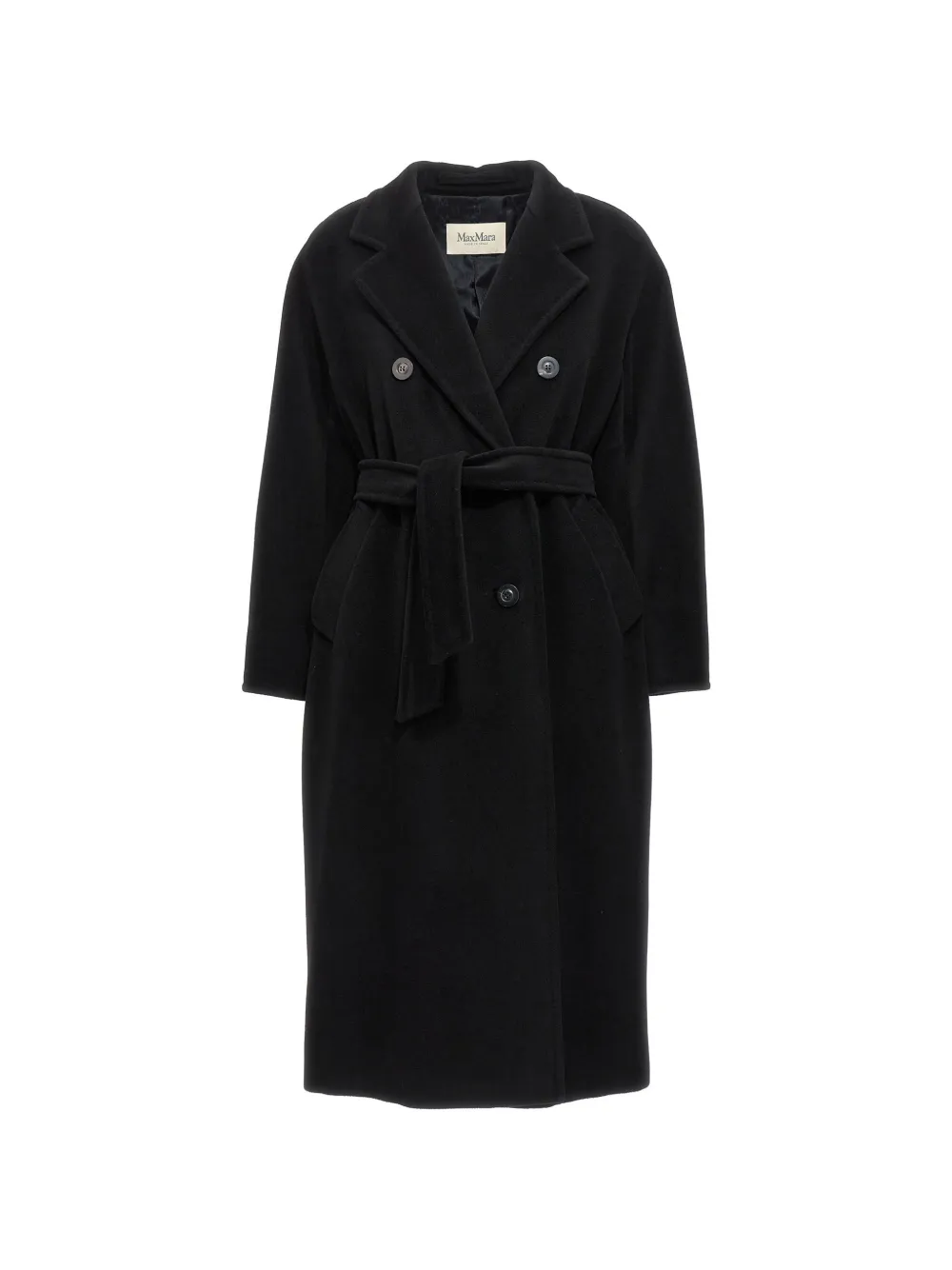 Max Mara double-breasted belted coat - Schwarz