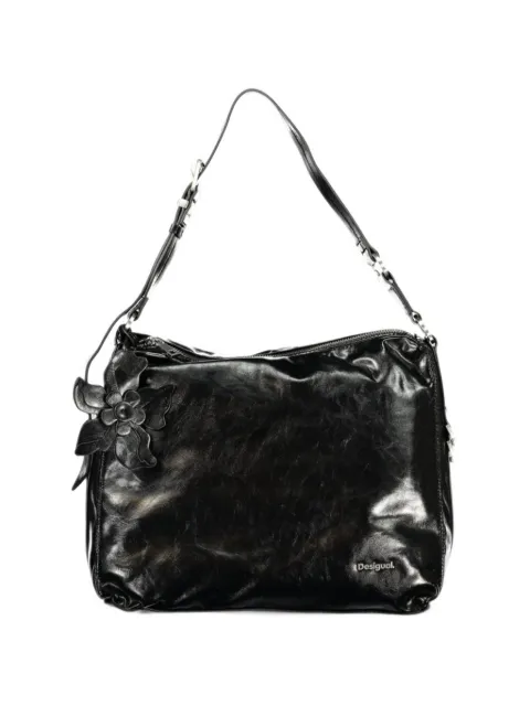 Desigual flower-detail zip-fastening shoulder bag