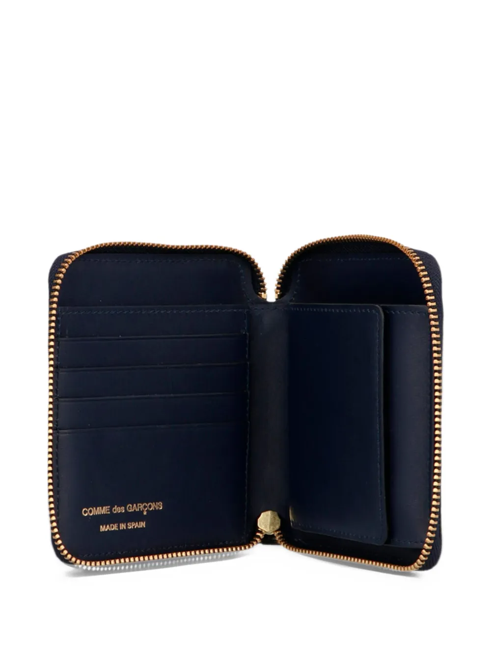 Comme Des Garçons Classic zip-around leather wallet Blauw