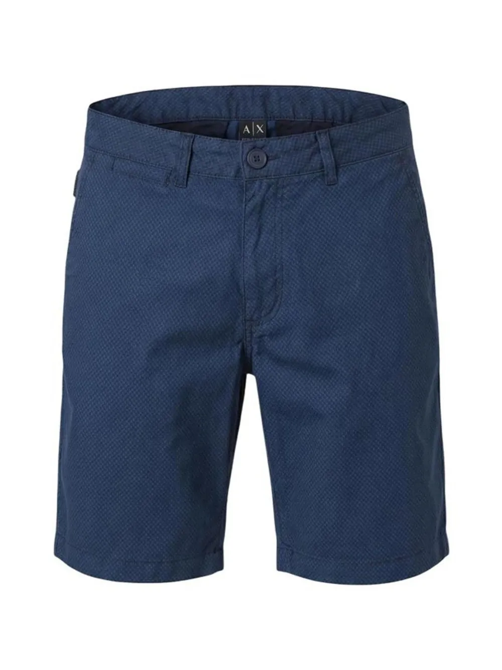Armani Exchange micro-patterned chino shorts - Blau