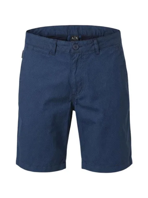 Armani Exchange micro-patterned chino shorts