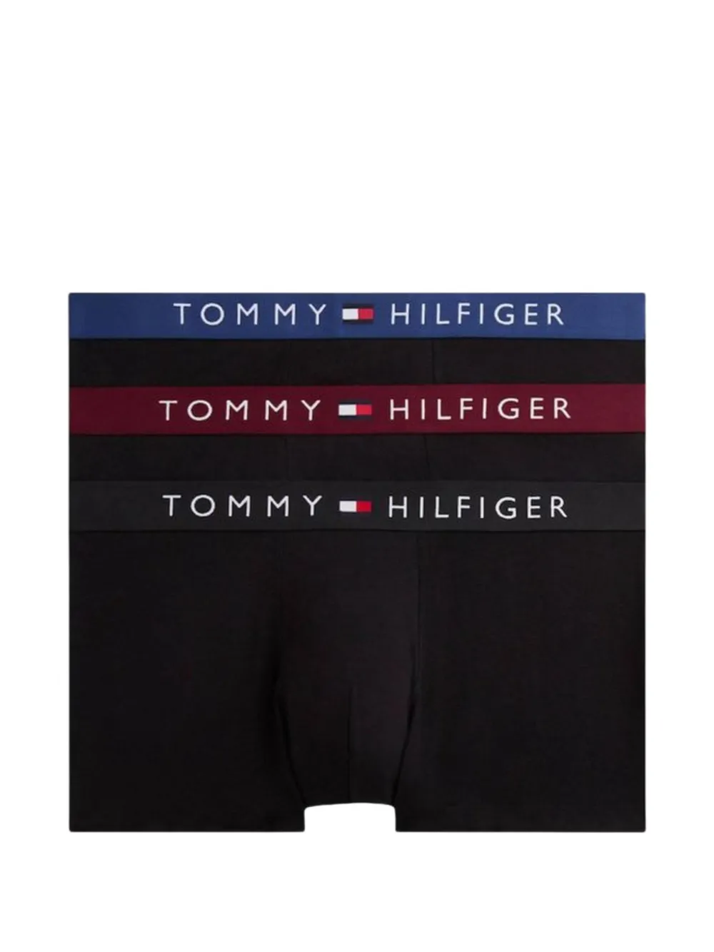 Tommy Hilfiger logo-waistband recycled cotton boxers (set of three) - Nero
