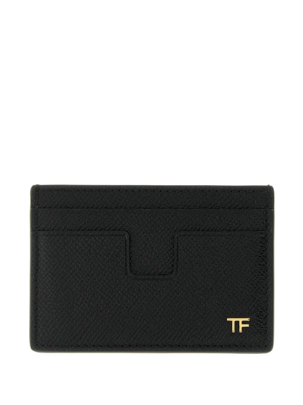 TOM FORD Portacarte con placca logo - Nero