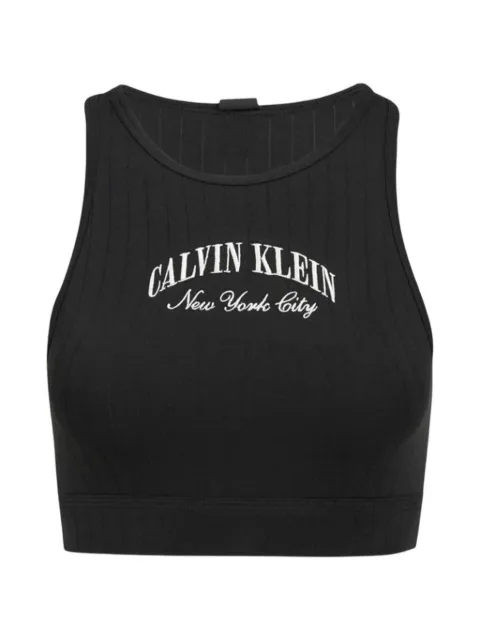 Calvin Klein Underwear Heritage logo-print ribbed bra