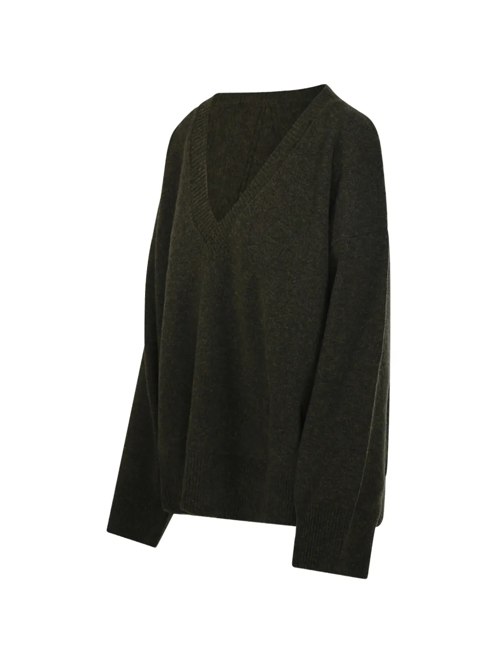 Roberto Collina V-neck sweater Groen