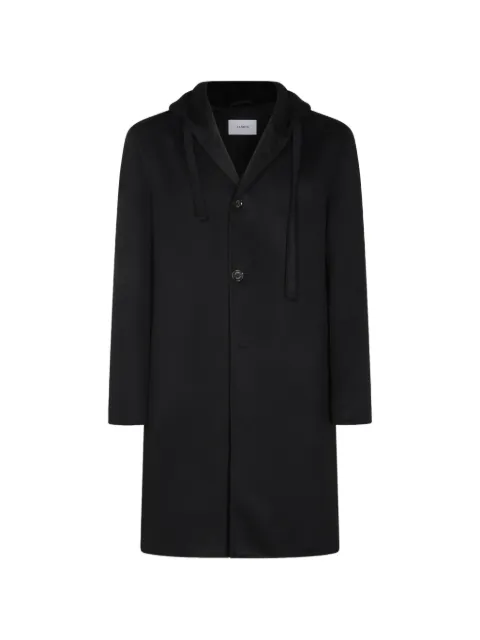 Lardini hooded virgin-wool coat