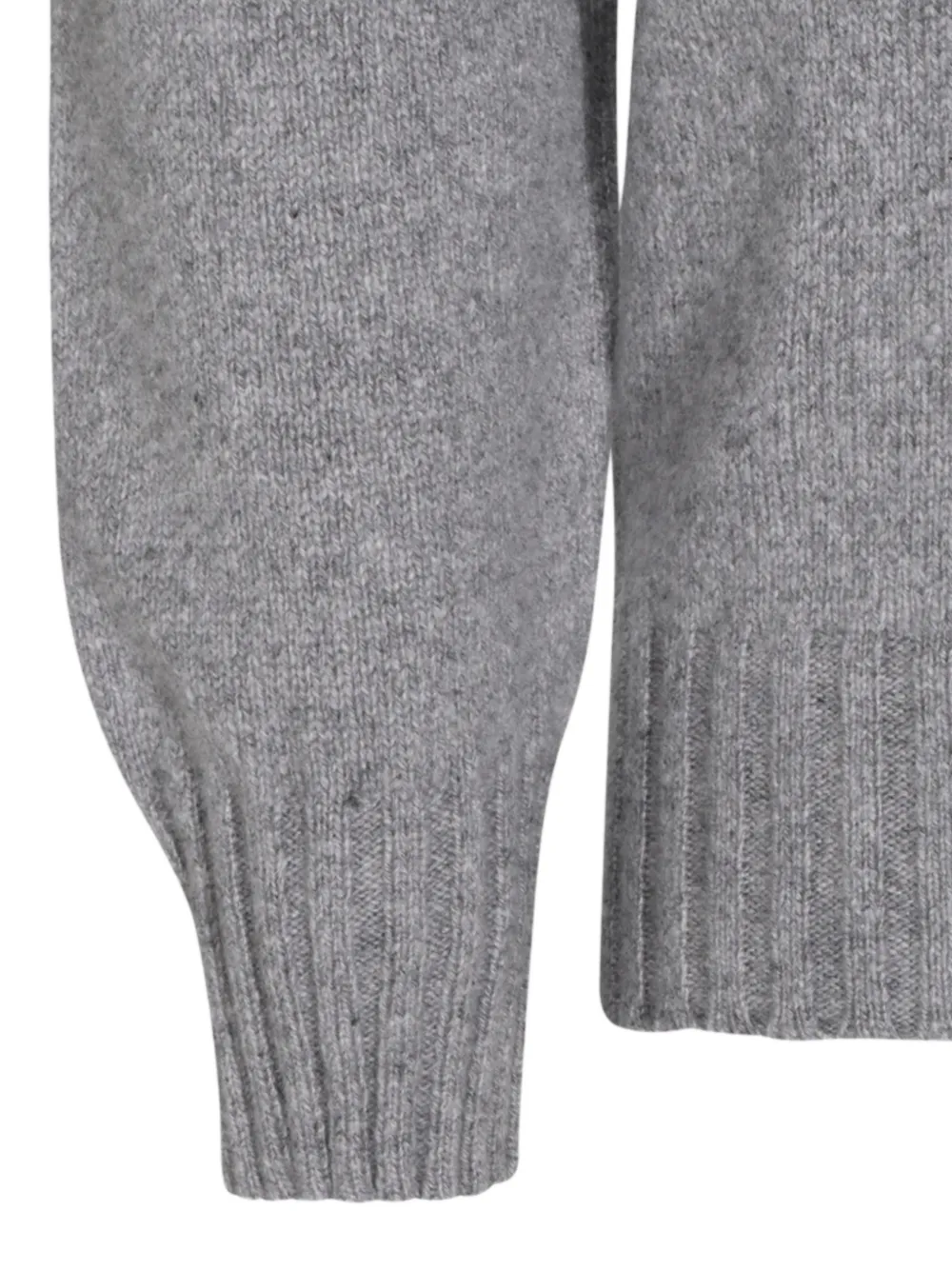 Piacenza Cashmere ribbed-knit roll-neck sweater Grijs