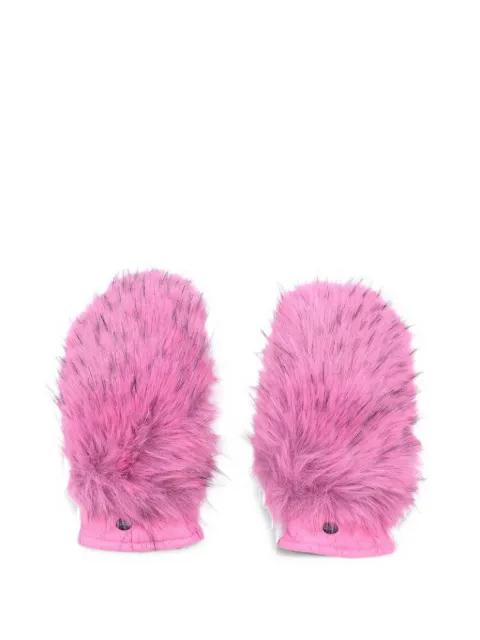 Goldbergh faux-fur leather mittens