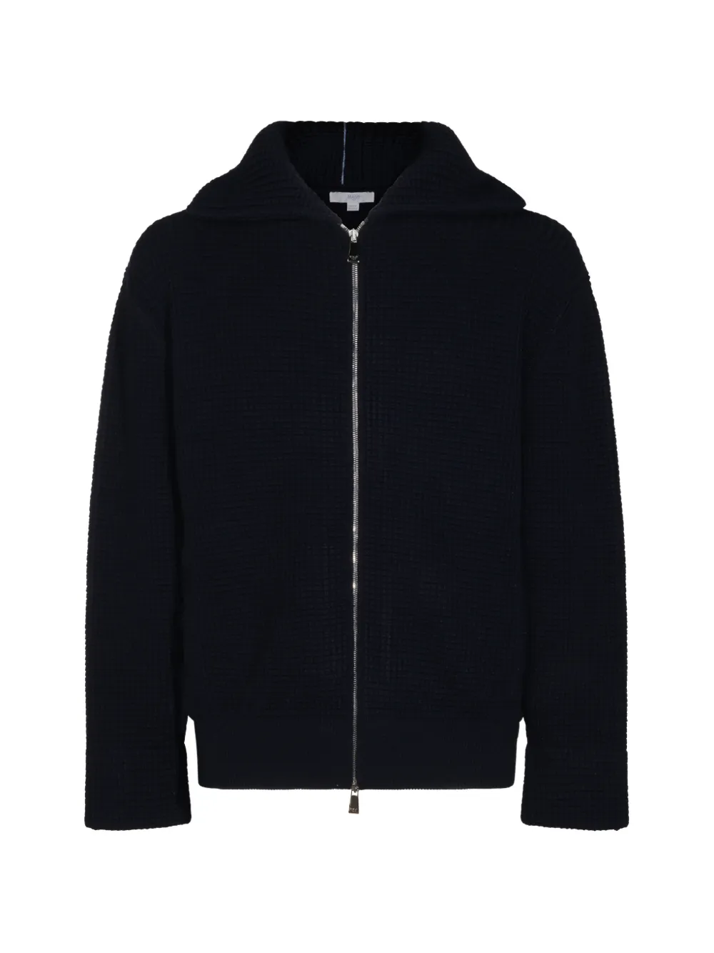 Malo waffle-knit zip-up cardigan - Blu