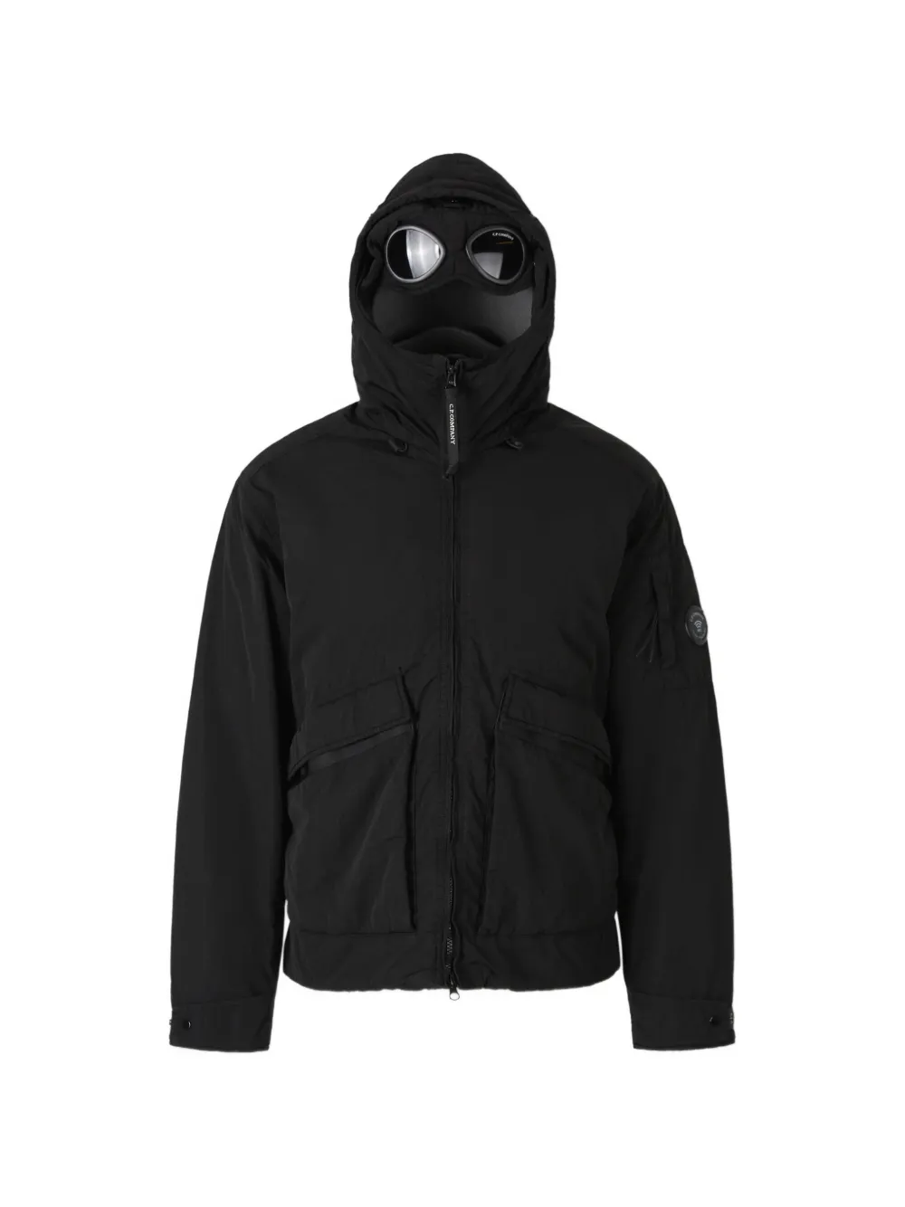 C.P. Company Heavy Chrome-R padded goggle jacket Zwart