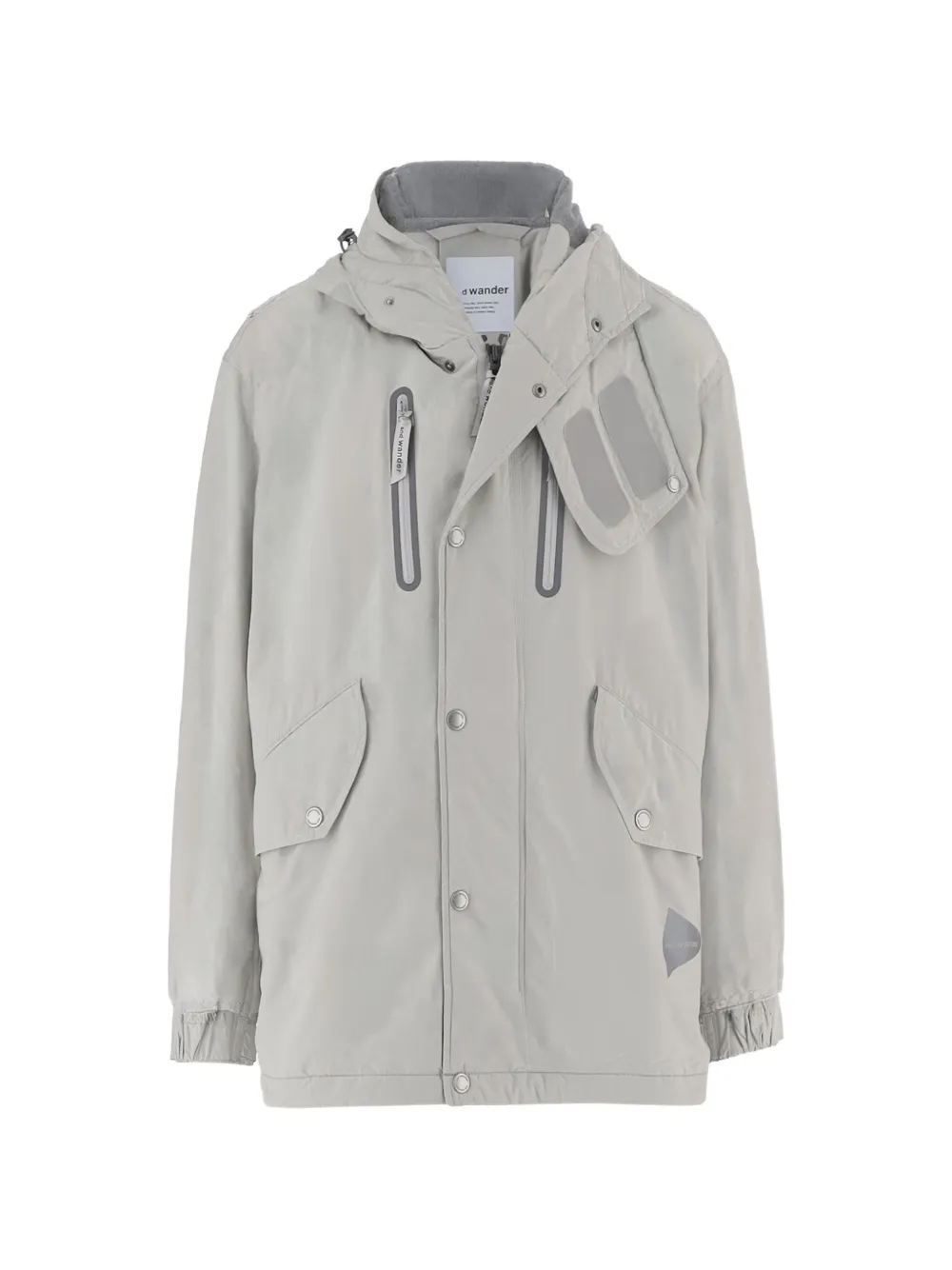 and Wander hooded zip-up jacket - Grigio