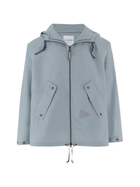 and Wander logo-print hooded jacket