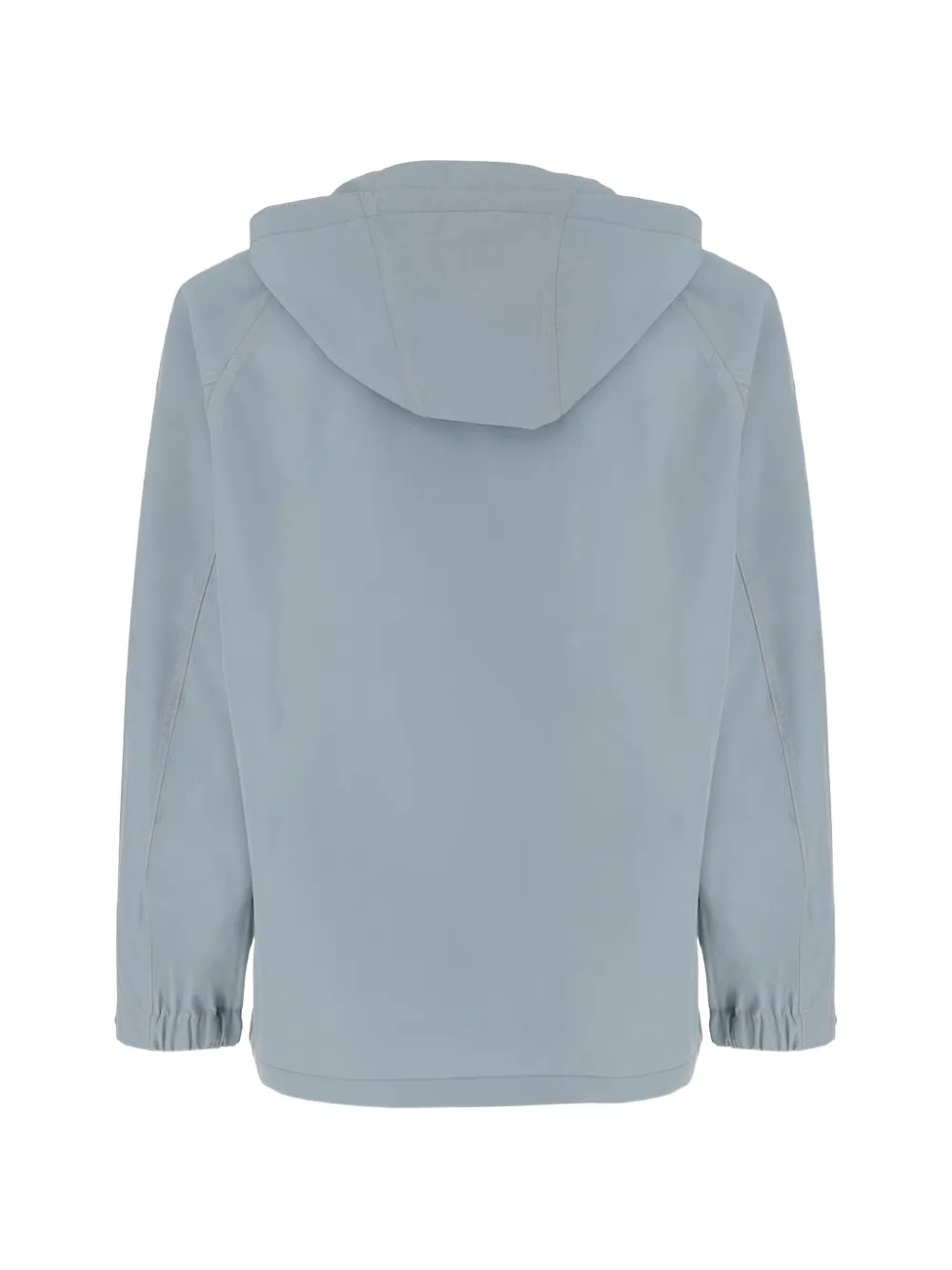 and Wander logo-print hooded jacket Blauw