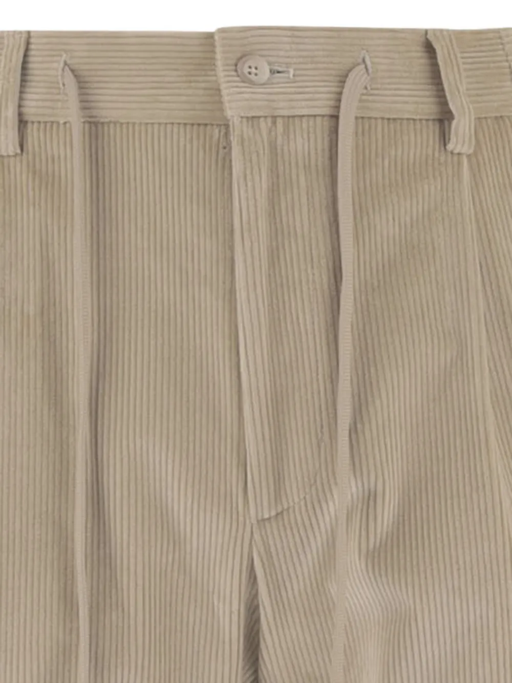 Tagliatore ribbed cotton-velvet trousers Beige
