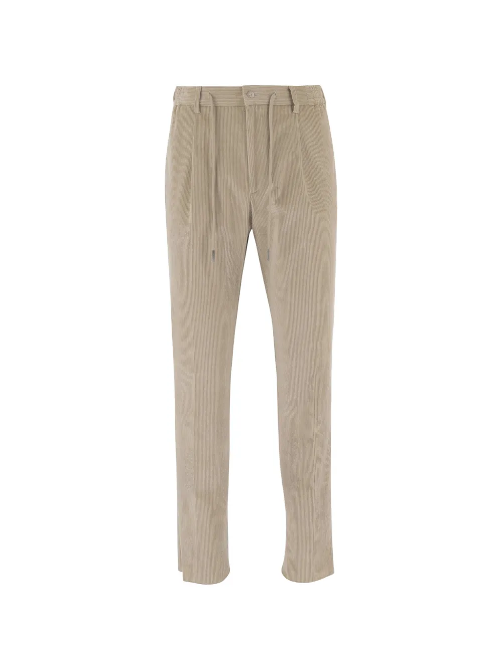 Tagliatore ribbed cotton-velvet trousers Beige
