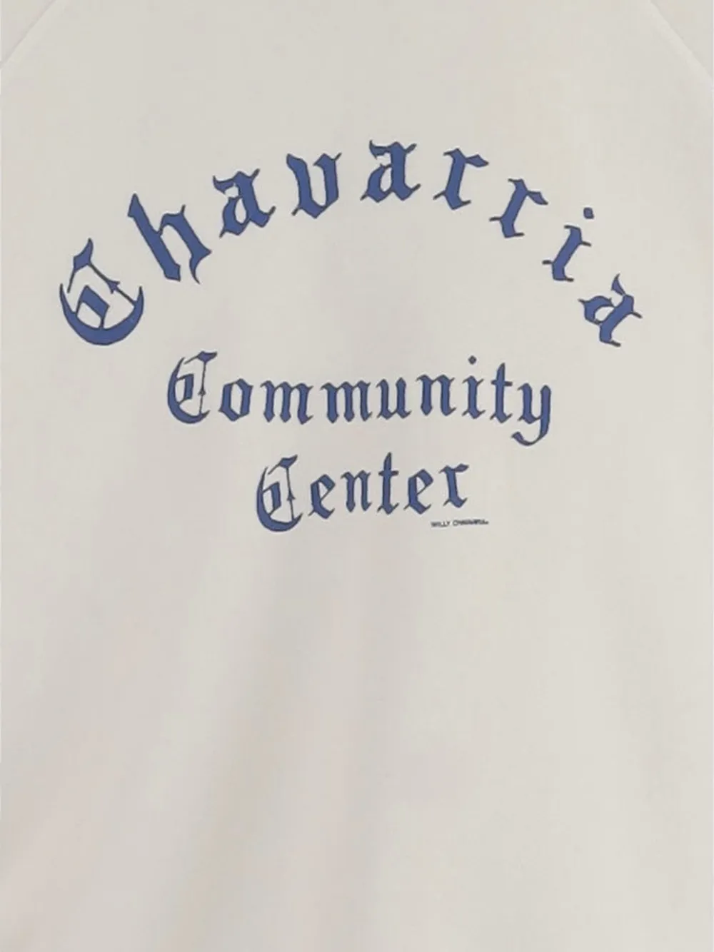 Willy Chavarria logo-print sweatshirt Wit
